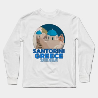 Santorini Greece South Aegean Long Sleeve T-Shirt